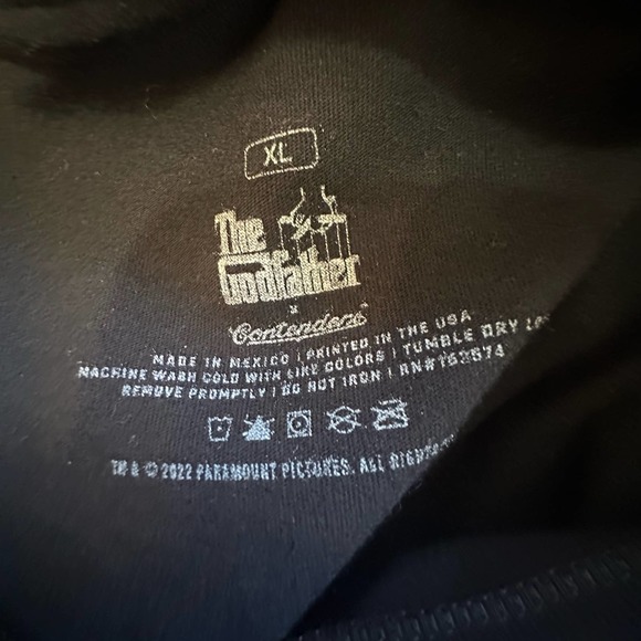 The Godfather "It's Not Personal It's Strictly Business Black T-Shirt sz XL - Picture 4 of 5